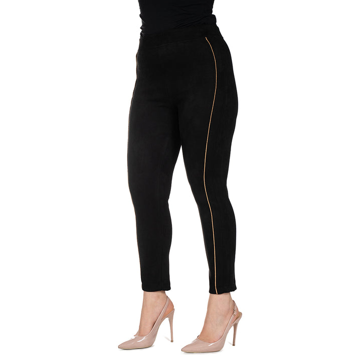 Oltre Tempo Pantalone capri dainetto con profili in raso Economico