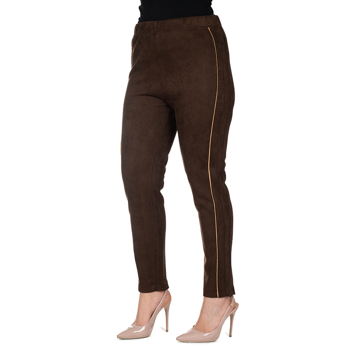 Oltre Tempo Pantalone capri dainetto con profili in raso Economico