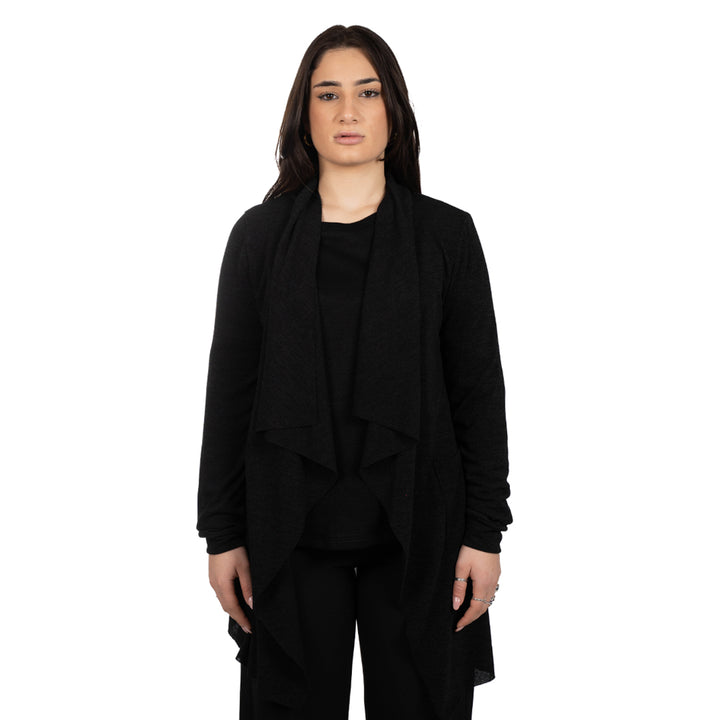 Oltre Tempo Spolverino in viscosa in maglia mano lana Offerte