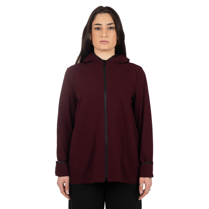 Oltre Tempo Giubbotto over con passamaneria fashion al dietro Vendita Economica