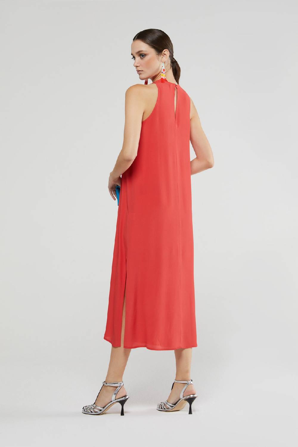ottod'Ame Silk blend midi dress Qualità Garantita