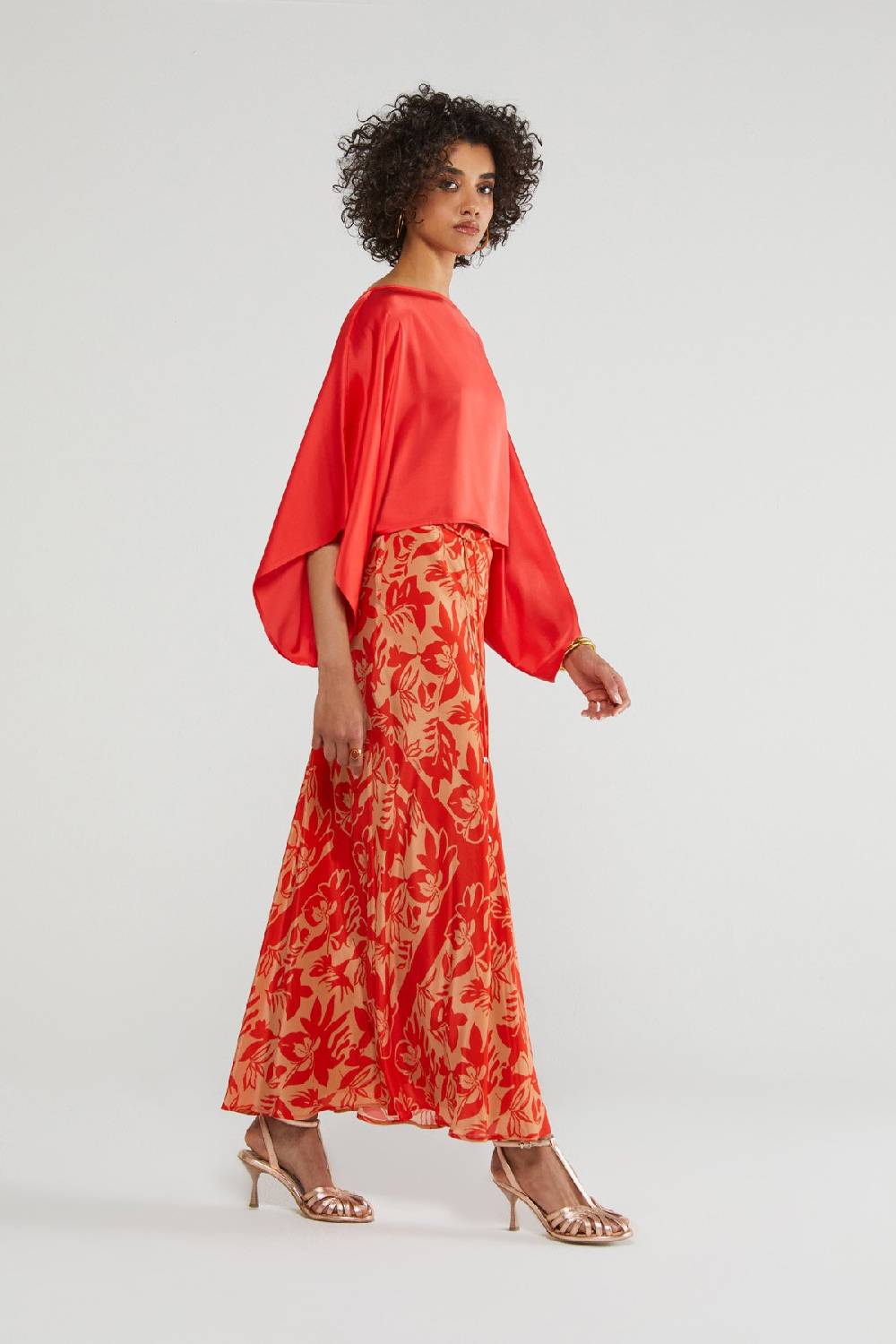 ottod'Ame Printed viscose skirt Prezzo Ridotto