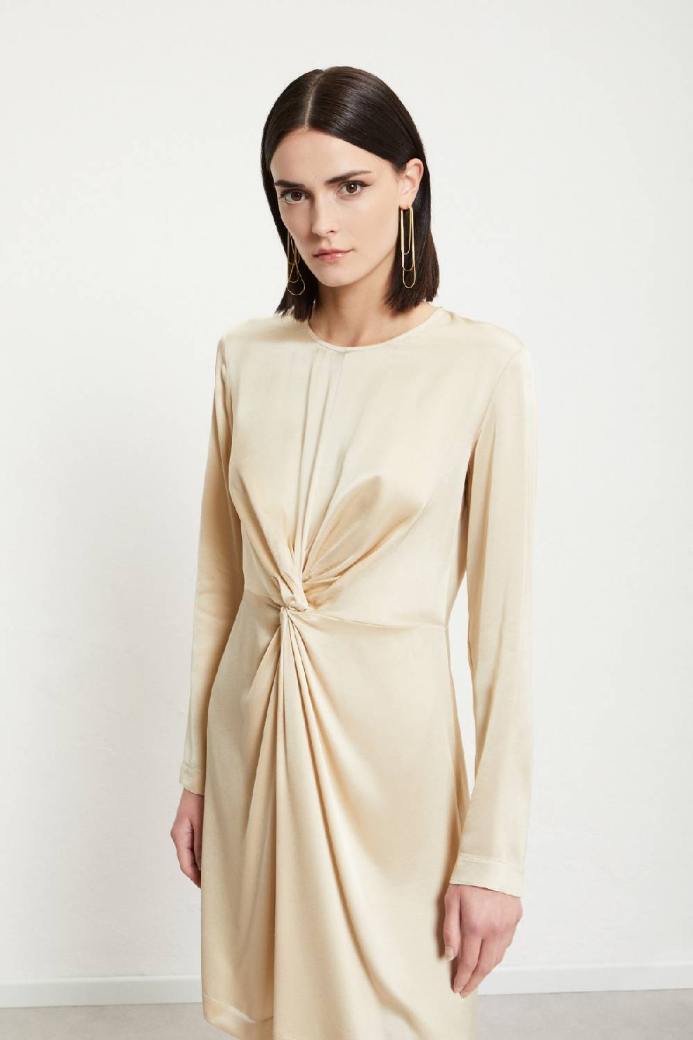 ottod'Ame Viscose short dress with knot Sconto