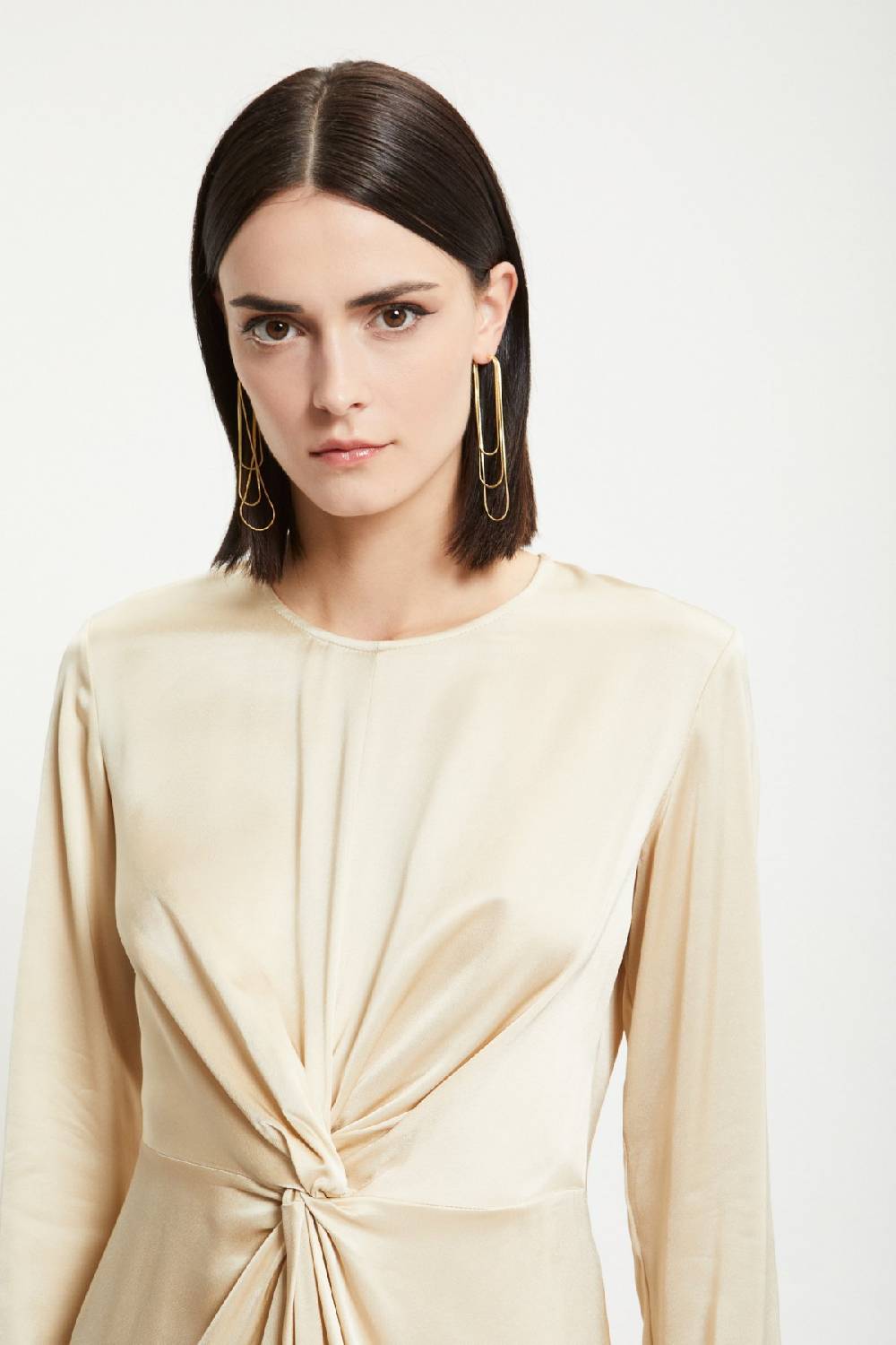 ottod'Ame Viscose short dress with knot Sconto