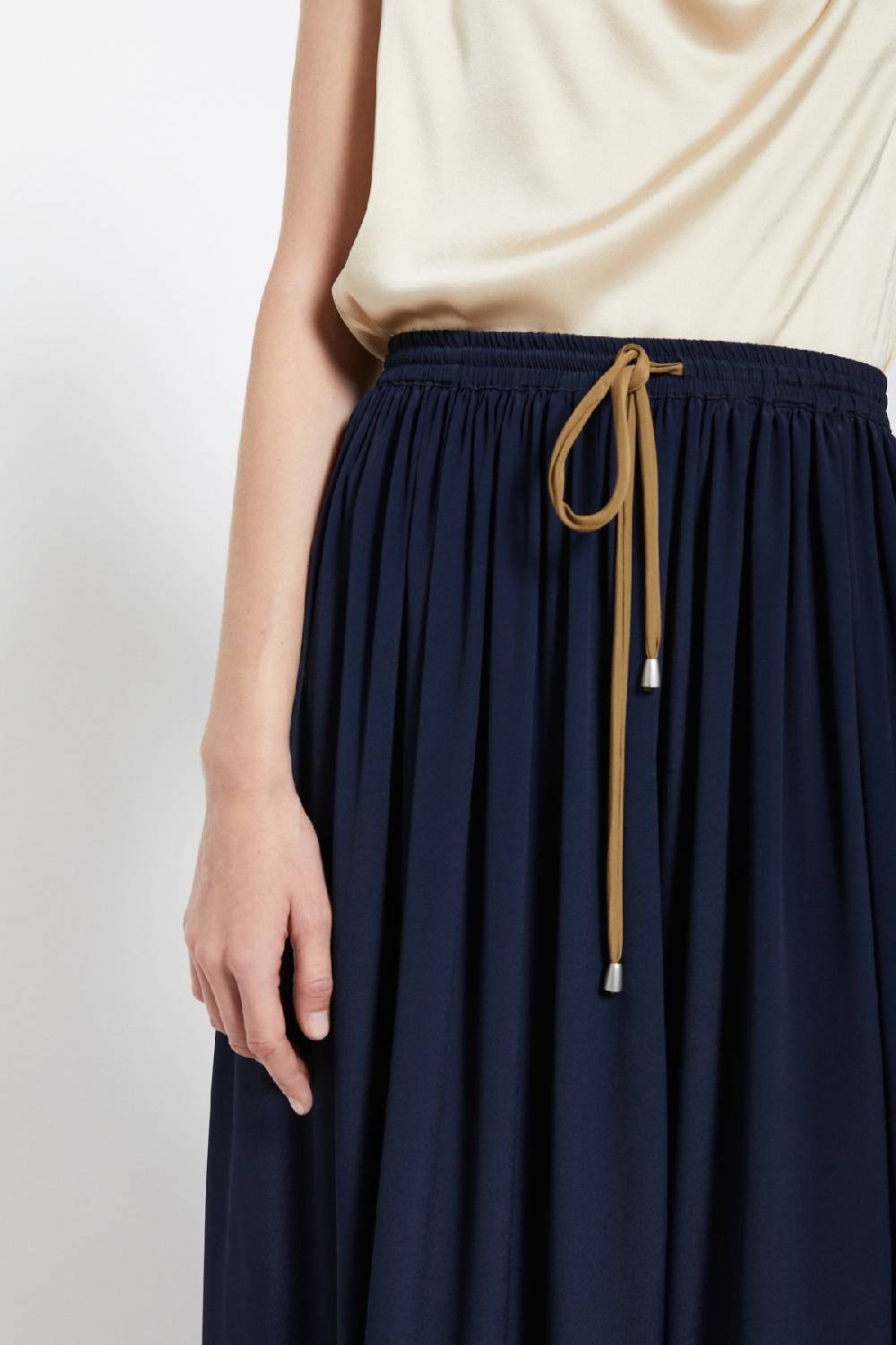 ottod'Ame Silk-blend long skirt Economico