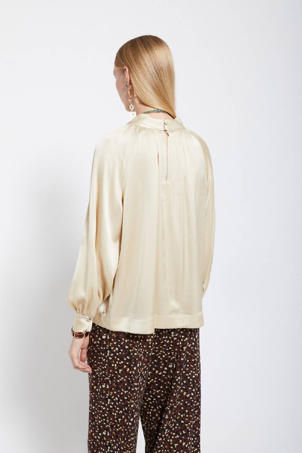 ottod'Ame Viscose blouse with knot Online