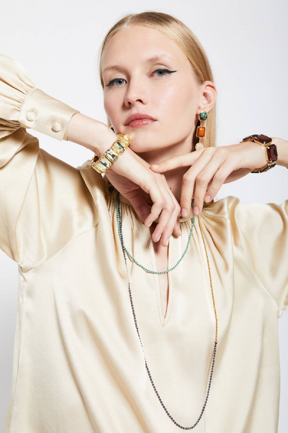 ottod'Ame Viscose blouse with knot Online
