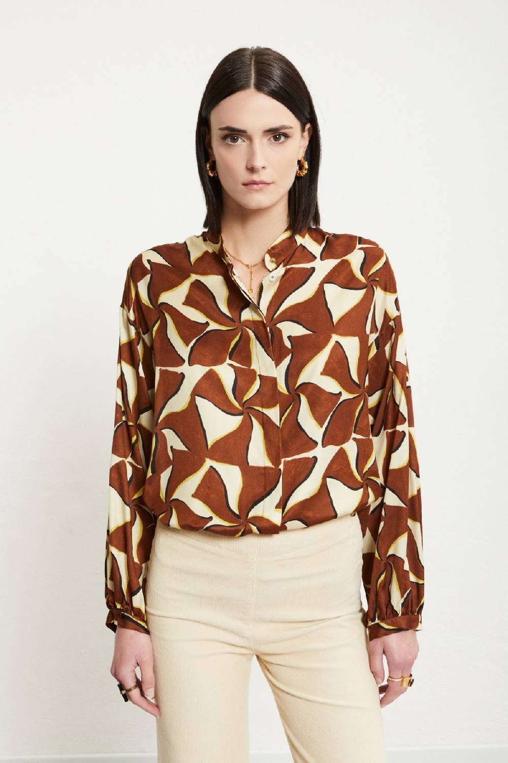 ottod'Ame Viscose shirt with rounded bottom Offerte