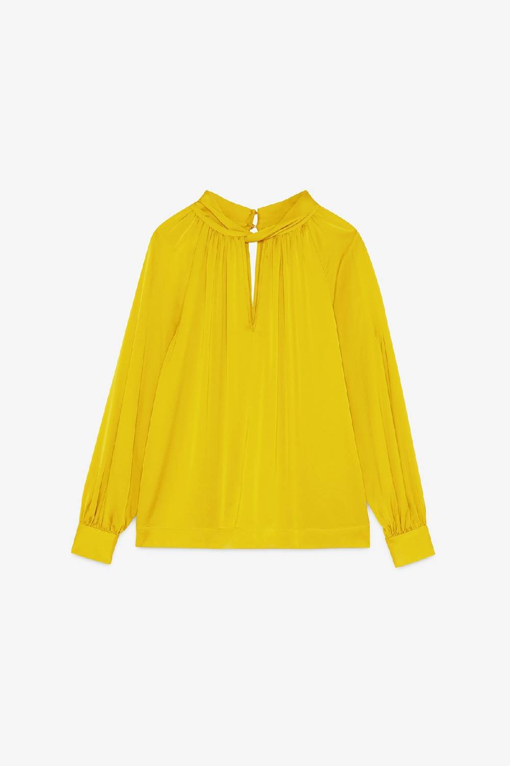 ottod'Ame Viscose blouse with knot Saldi Di Fabbrica