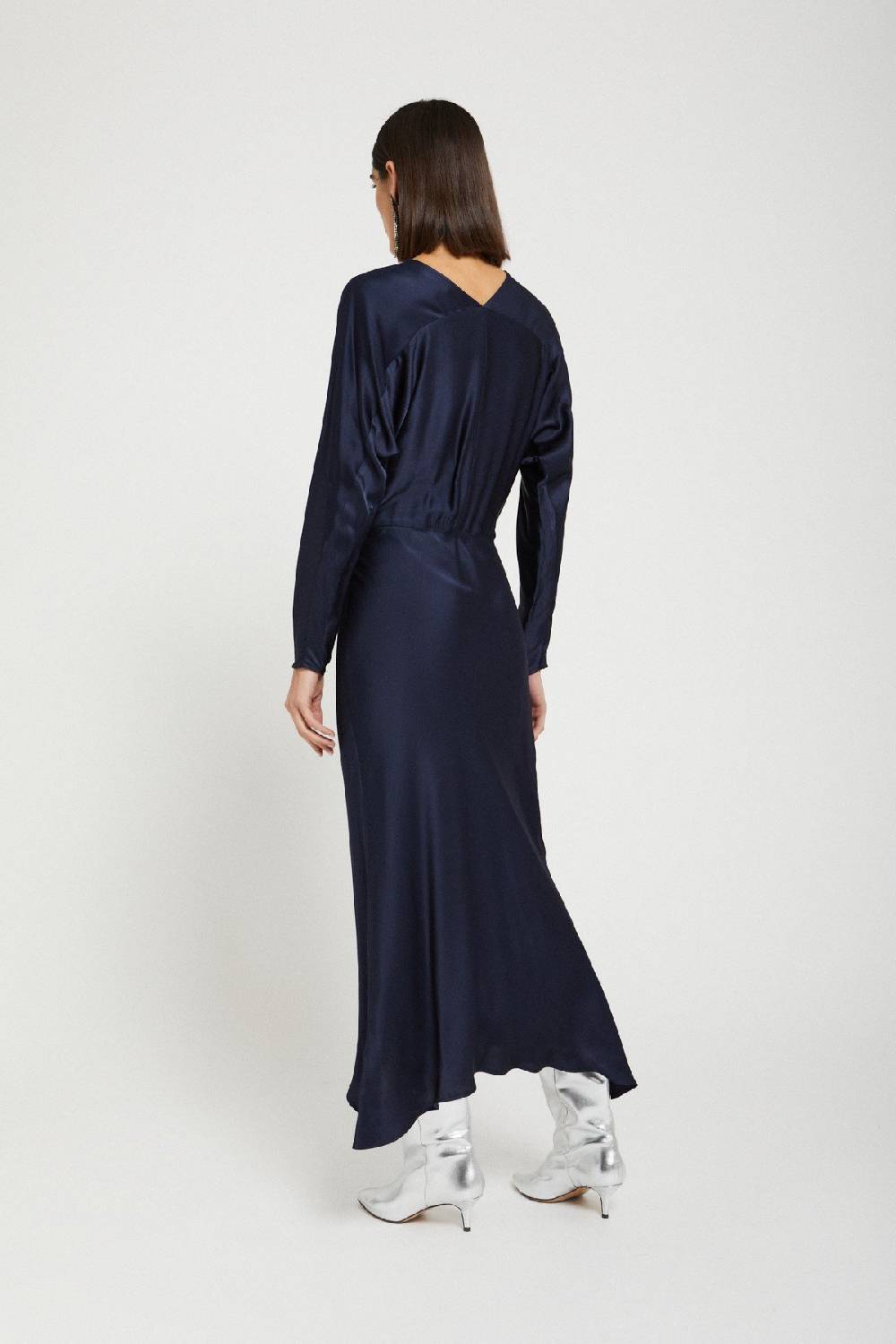 ottod'Ame Viscose long dress with rounded bottom In Saldo
