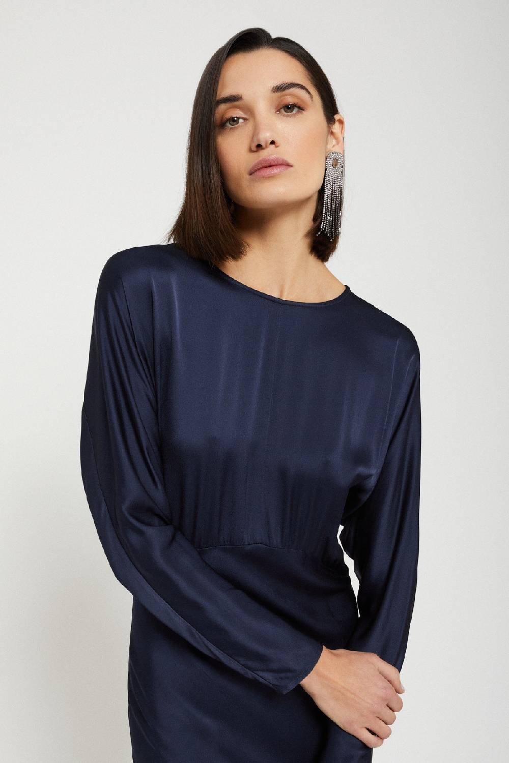 ottod'Ame Viscose long dress with rounded bottom In Saldo
