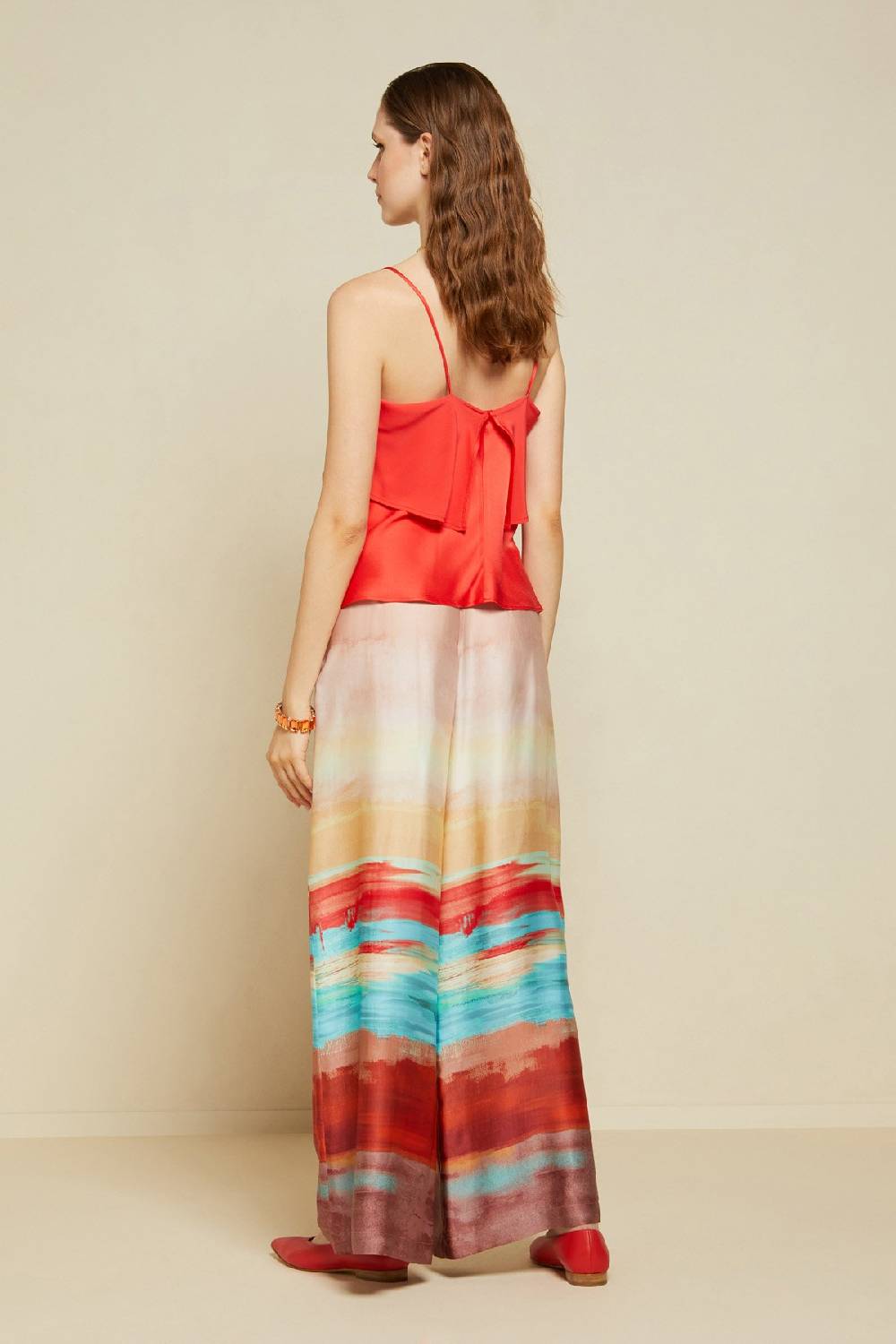 ottod'Ame Fluid viscose palazzo trousers Negozio online di fabbrica