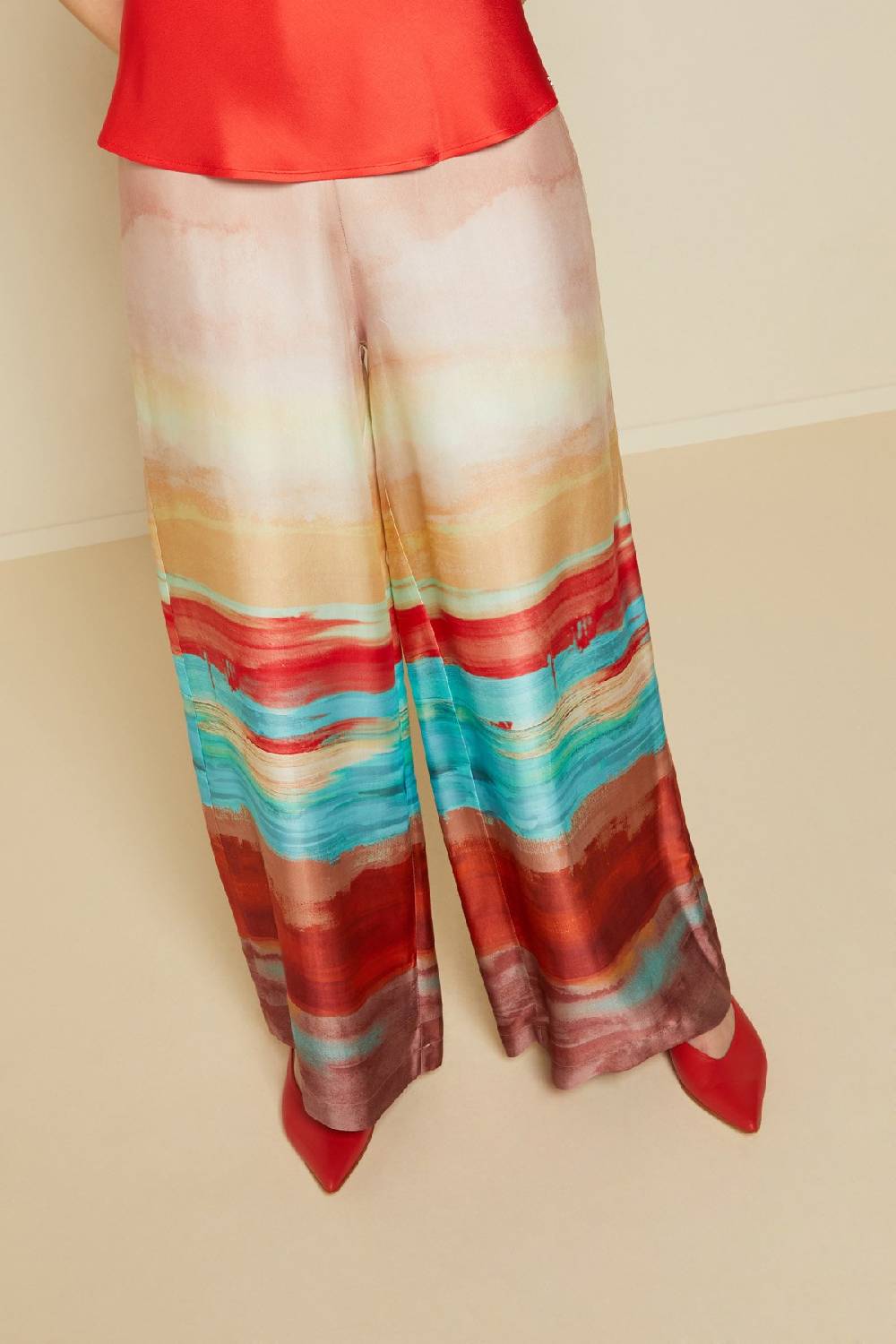 ottod'Ame Fluid viscose palazzo trousers Negozio online di fabbrica