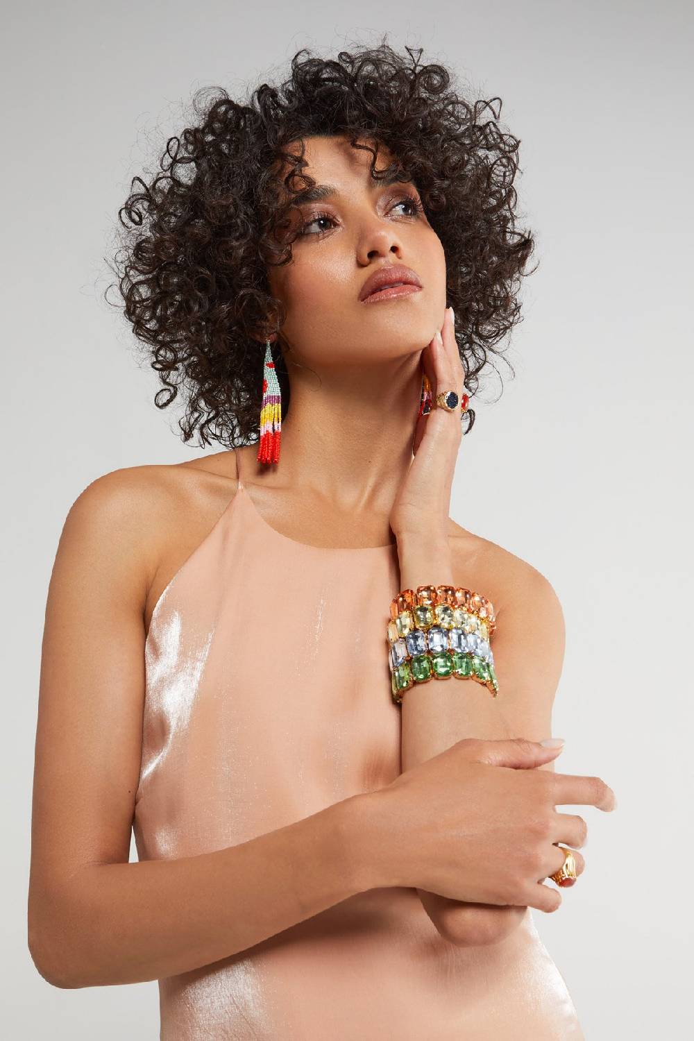 ottod'Ame Long dress with halter neckline Prezzo di fabbrica