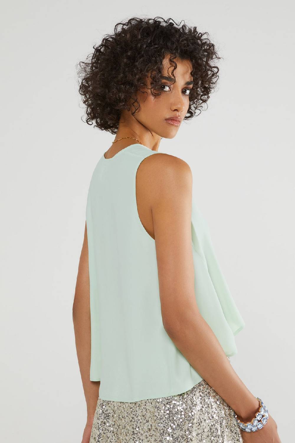 ottod'Ame Silk blend top Grande vendita