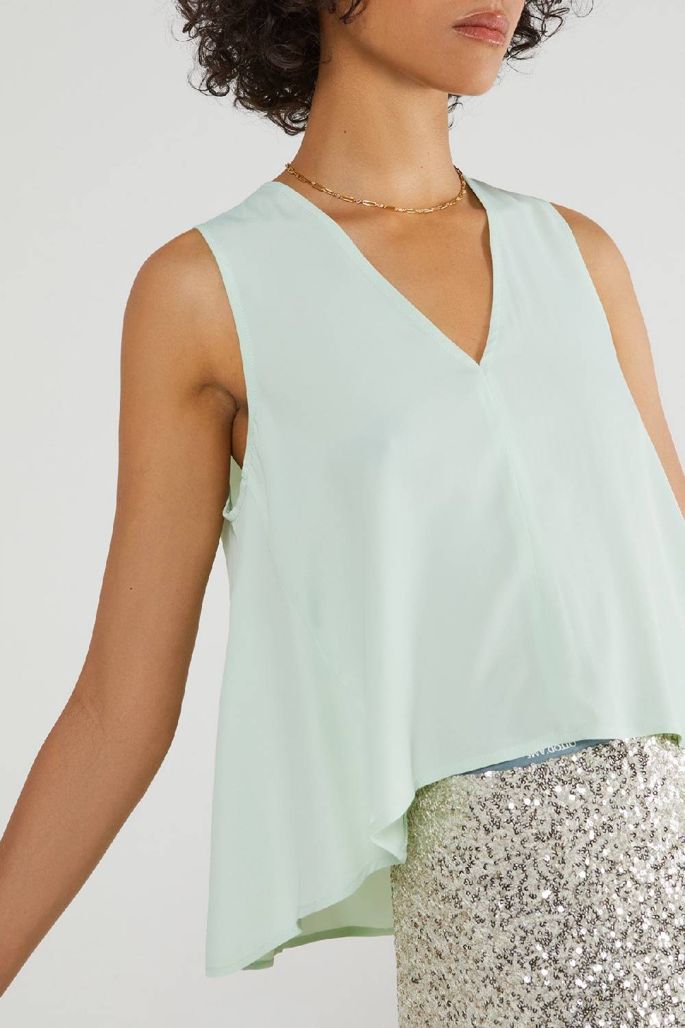 ottod'Ame Silk blend top Grande vendita