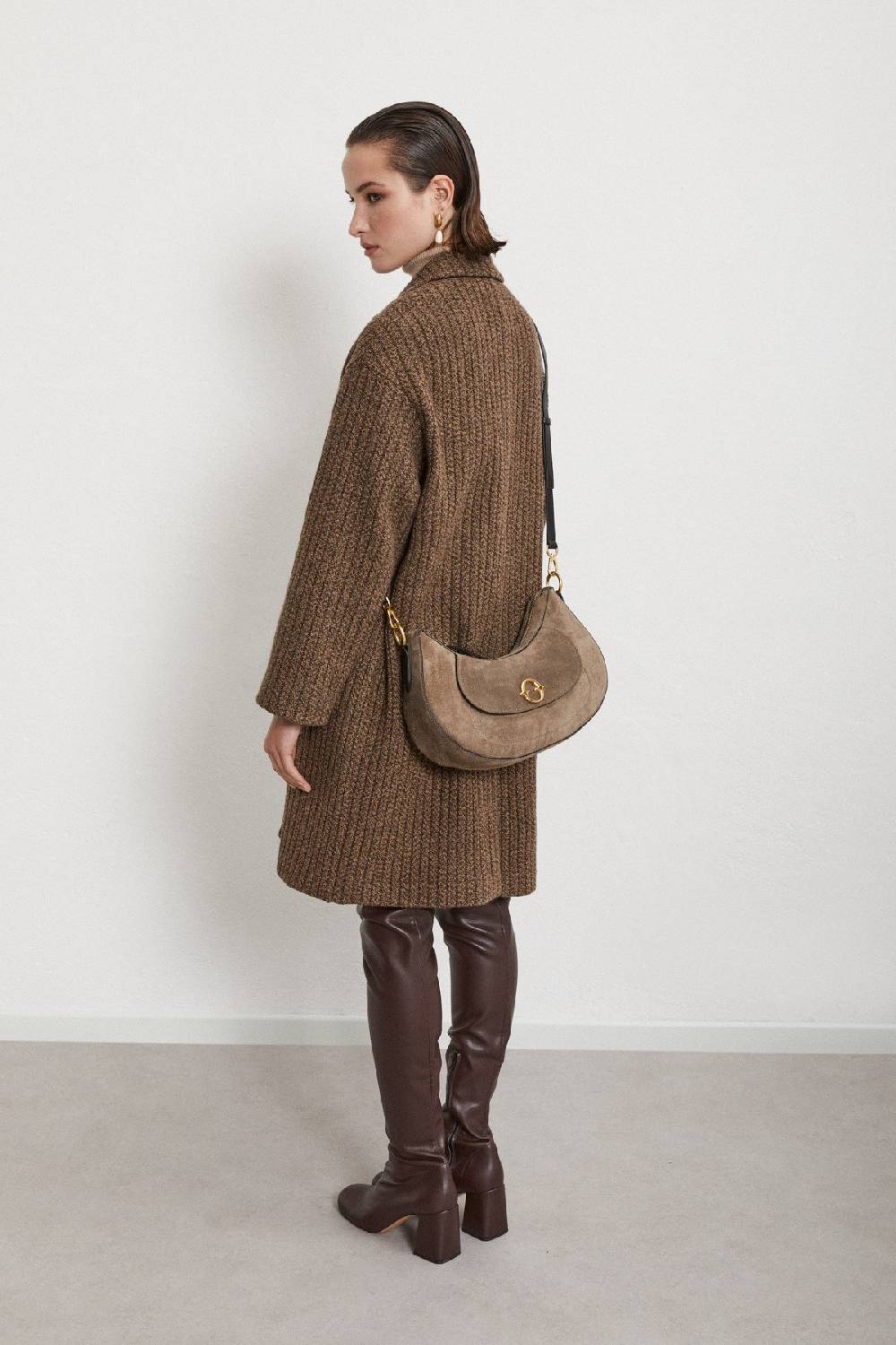 ottod'Ame Leather belly maxi bag Offerta per la Festa della Mamma
