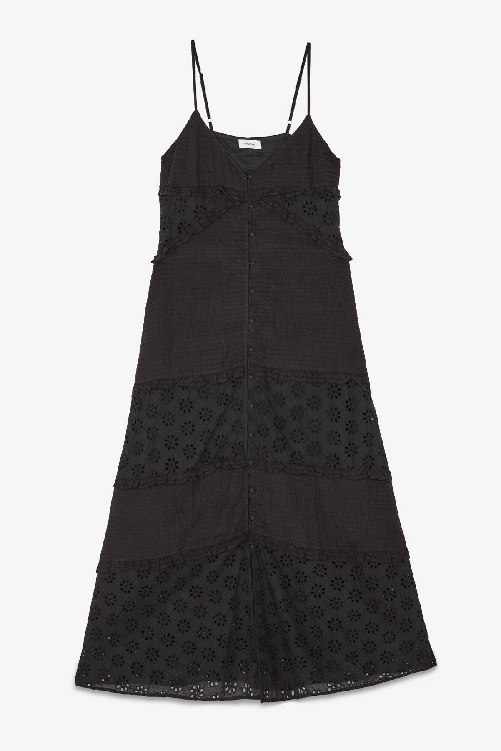 ottod'Ame Broderie anglaise long dress with ruffles Offerte esclusive