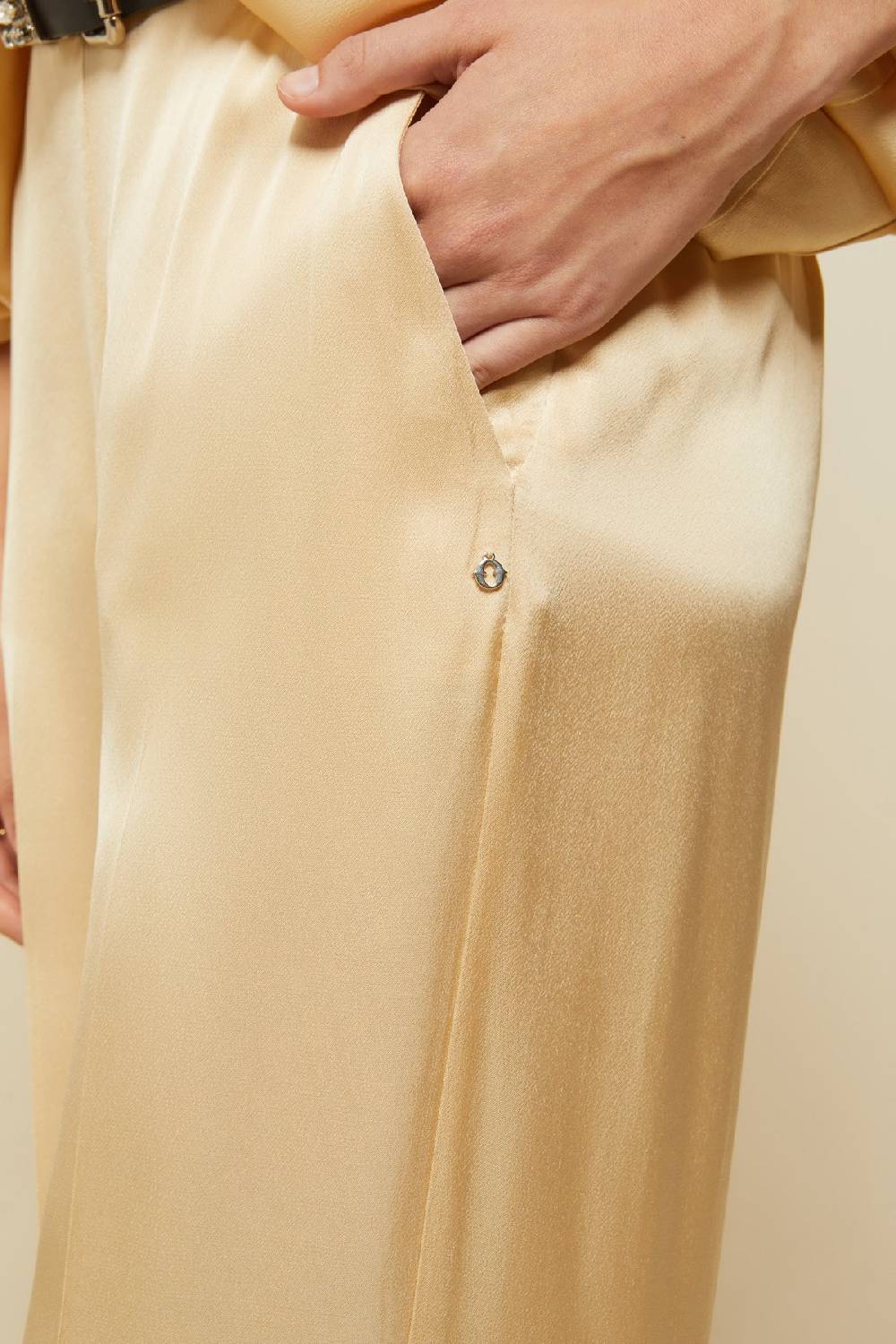 ottod'Ame Viscose palazzo trousers Ritorno libero