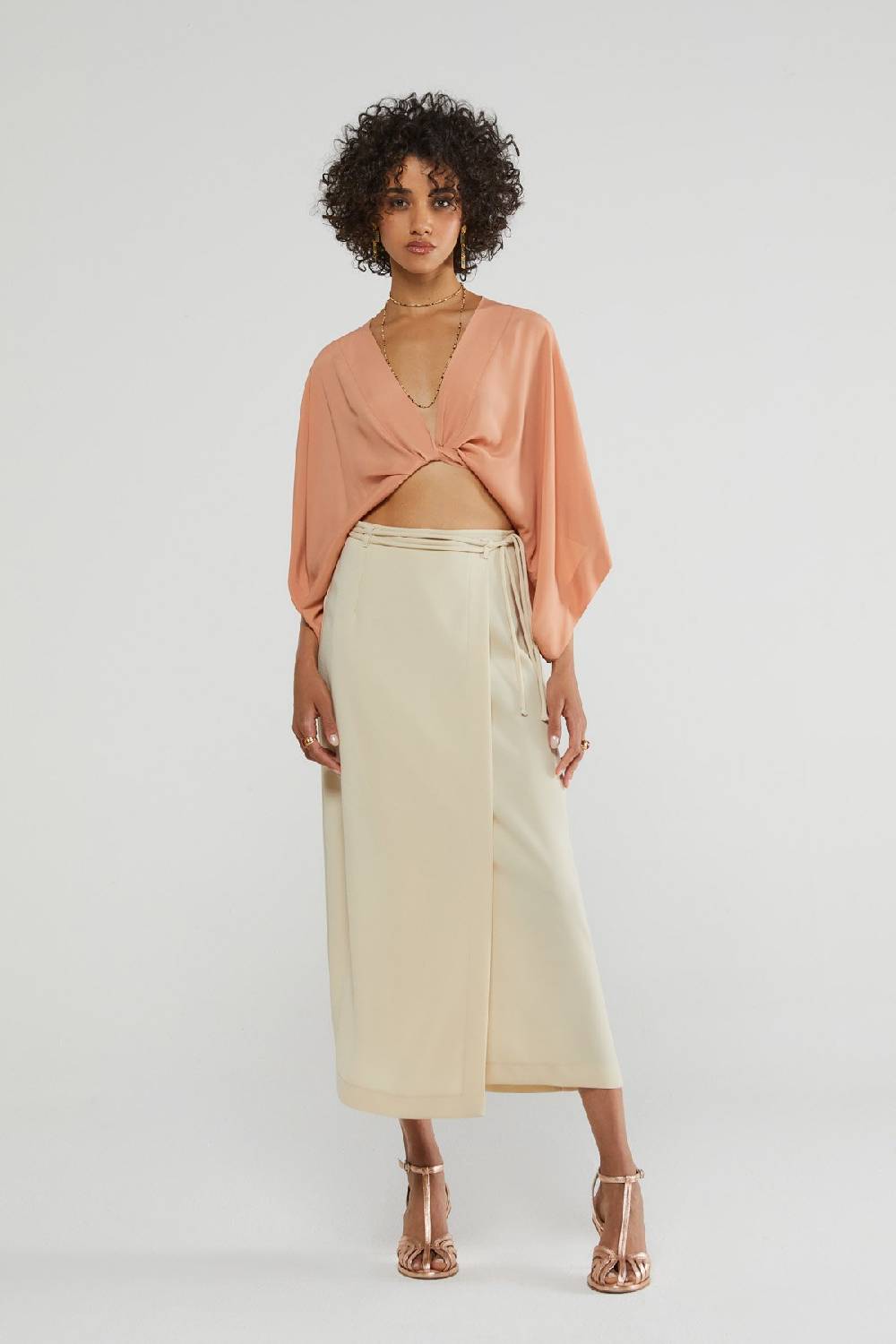 ottod'Ame Skirt with lace at the waist Latest stili