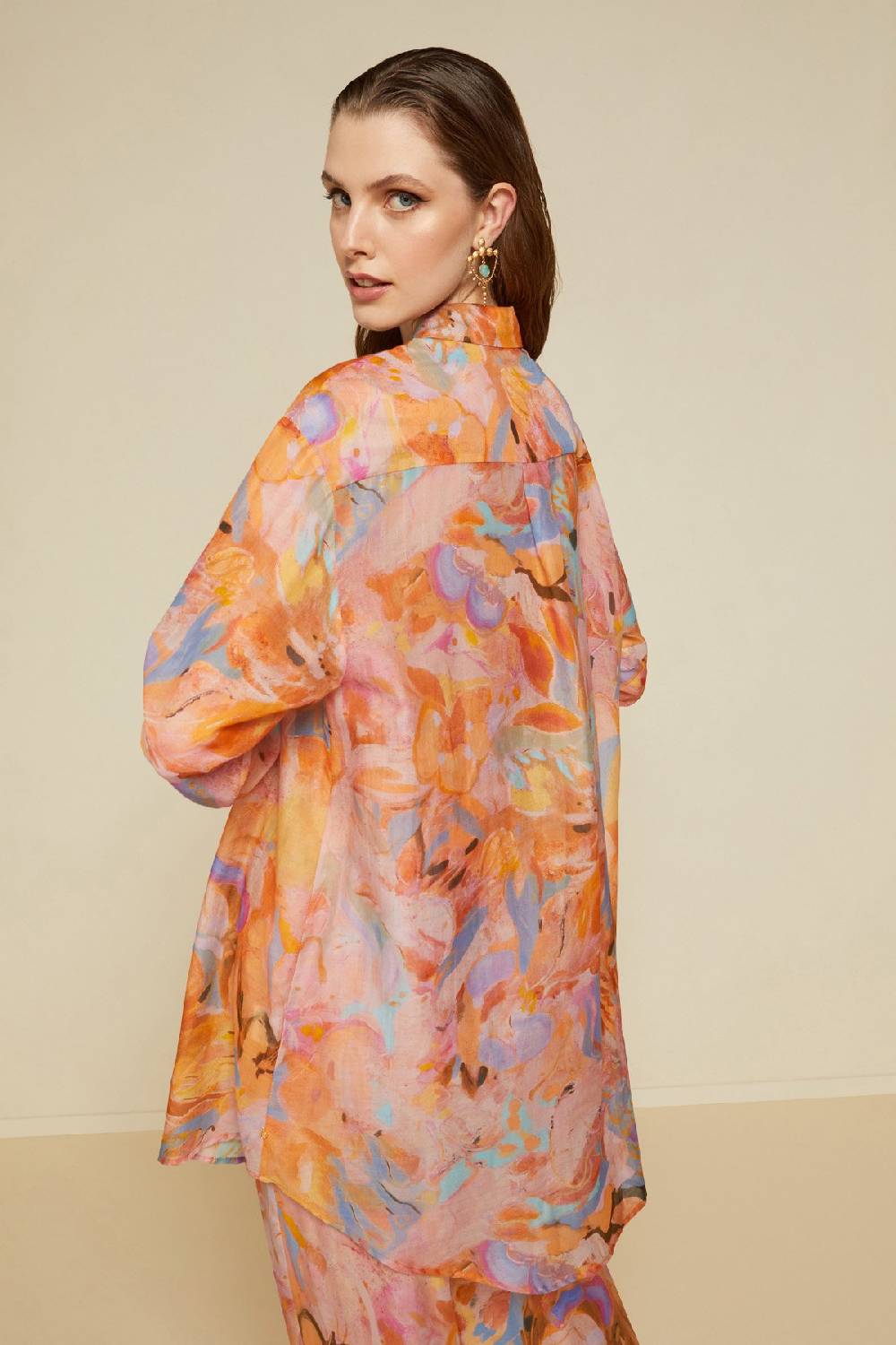 ottod'Ame Silk blend oversized shirt Promozione temporanea