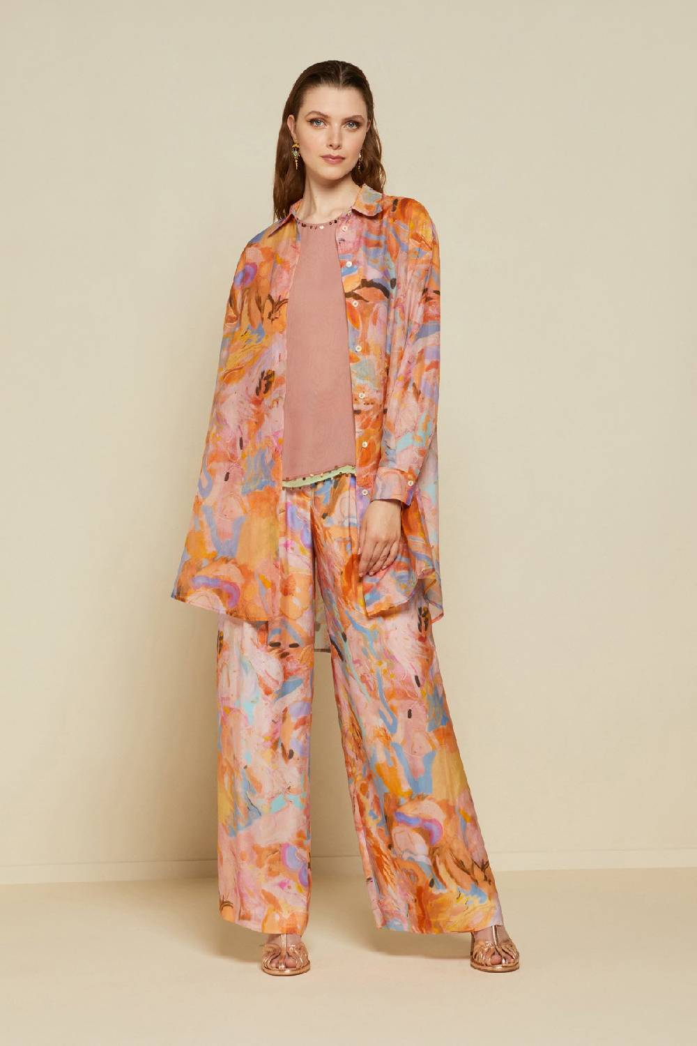 ottod'Ame Silk blend oversized shirt Promozione temporanea