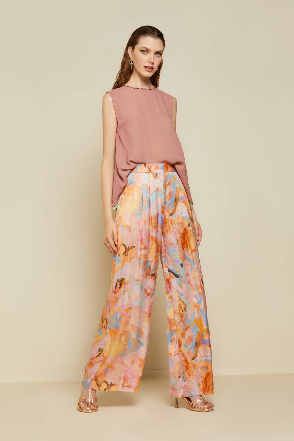 ottod'Ame Viscose palazzo trousers Only for today