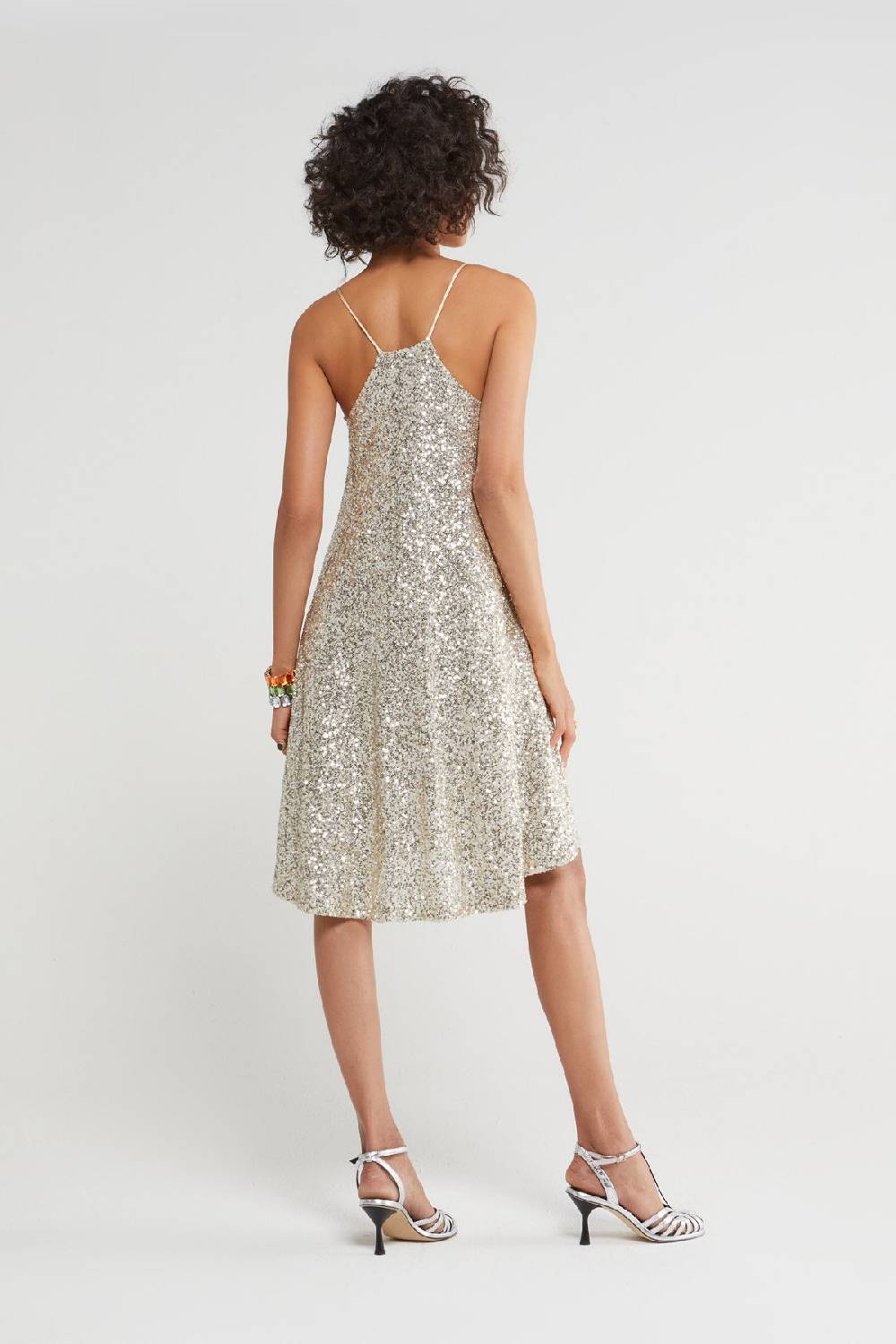 ottod'Ame Short dress with sequins Offerta speciale della fabbrica