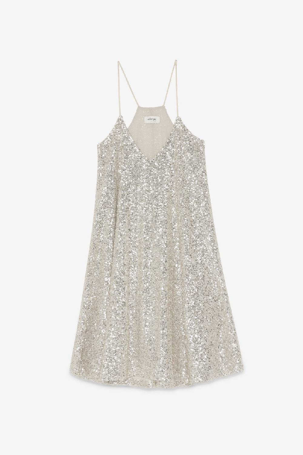 ottod'Ame Short dress with sequins Offerta speciale della fabbrica