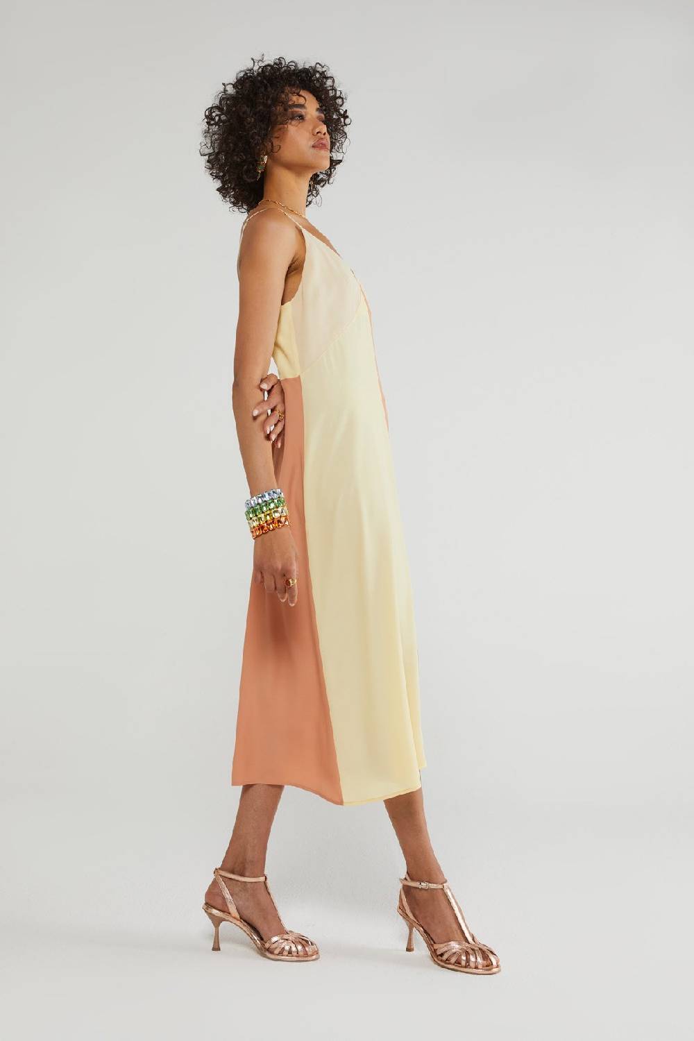 ottod'Ame Silk blend slip dress Officina
