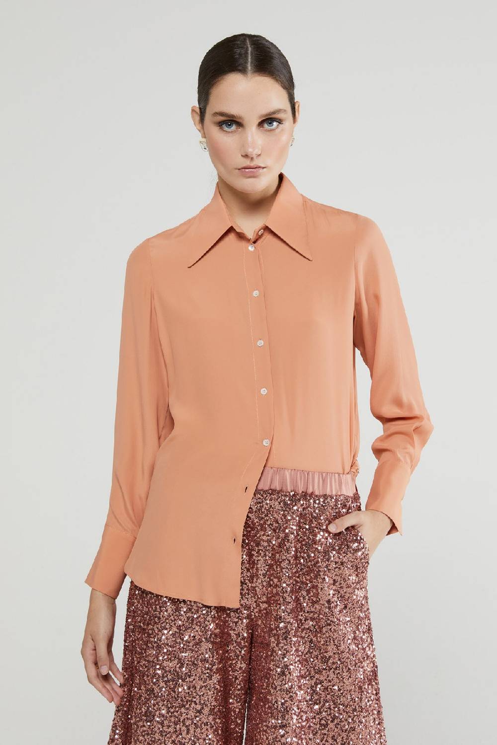 ottod'Ame Silk blend shirt Black Friday Prezzi