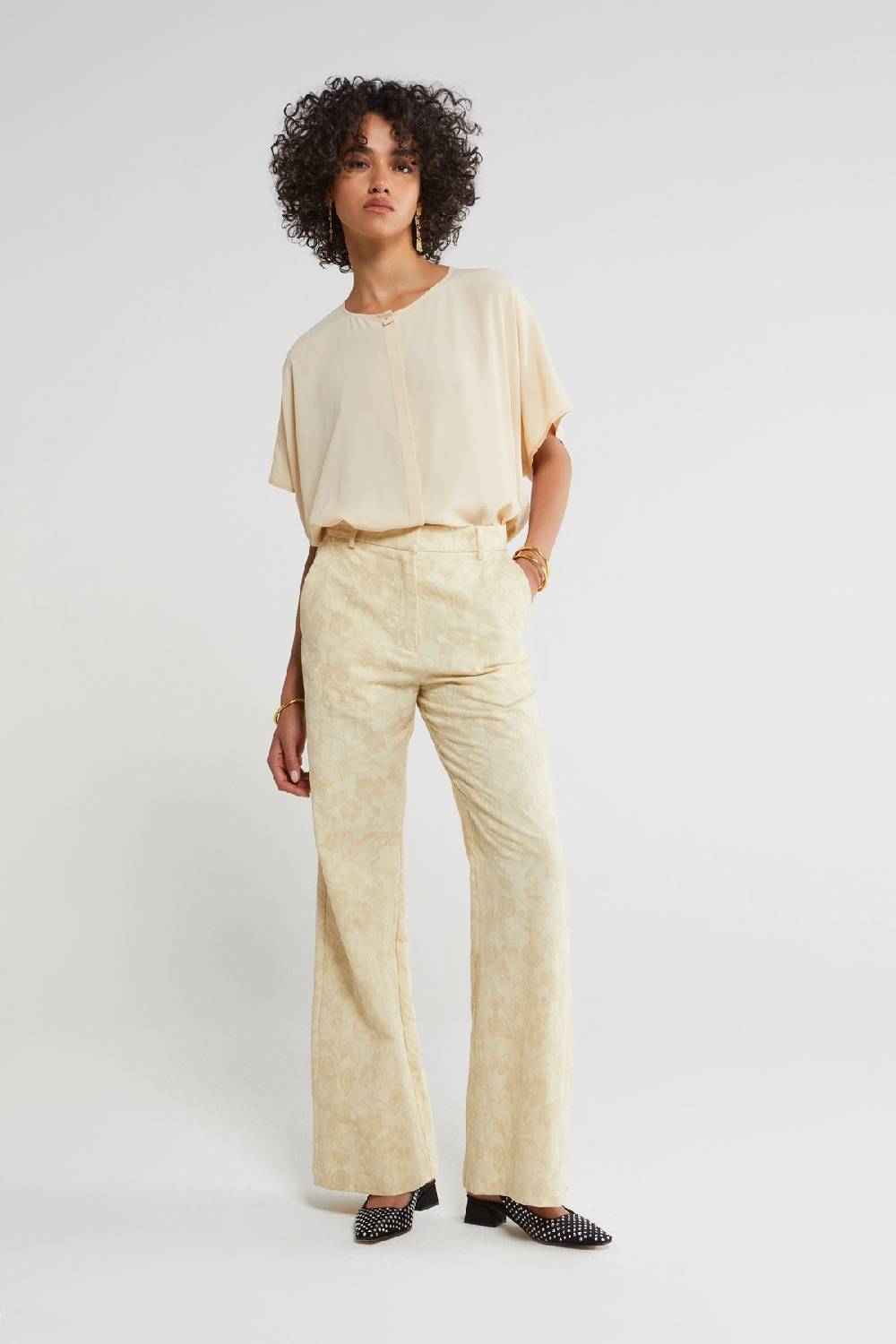 ottod'Ame Silk blend half-sleeve shirt