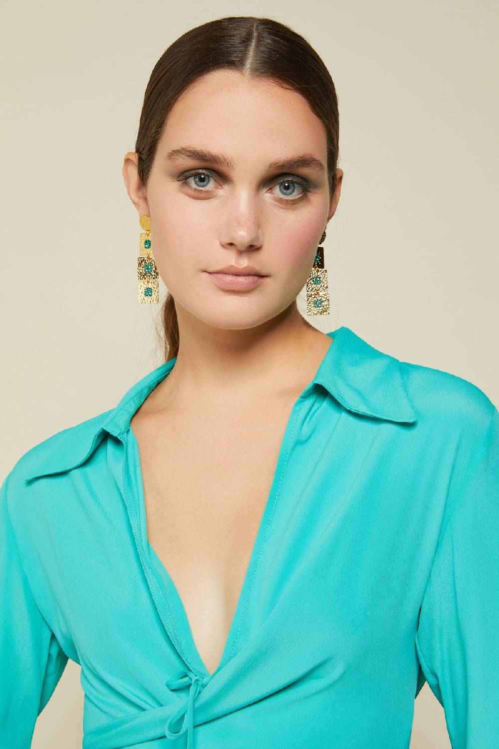 ottod'Ame Silk blend criss-crossed sweater Acquista Ora