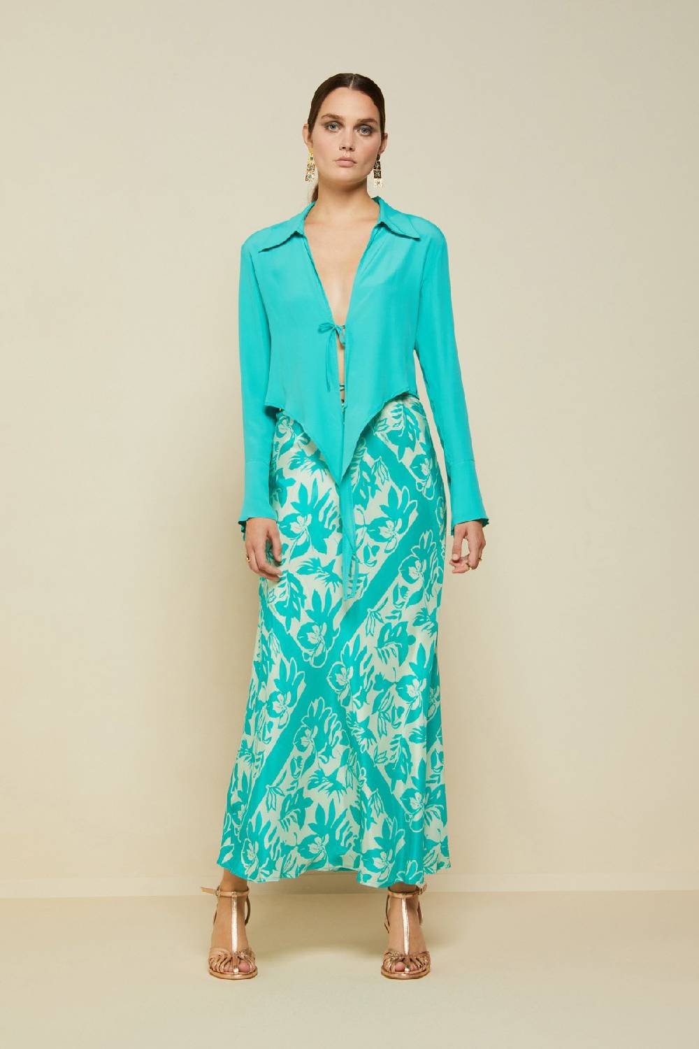 ottod'Ame Silk blend criss-crossed sweater Acquista Ora