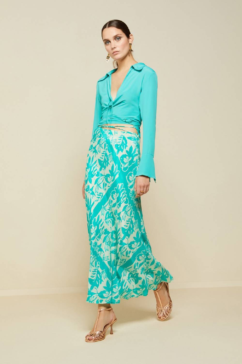 ottod'Ame Silk blend criss-crossed sweater Acquista Ora