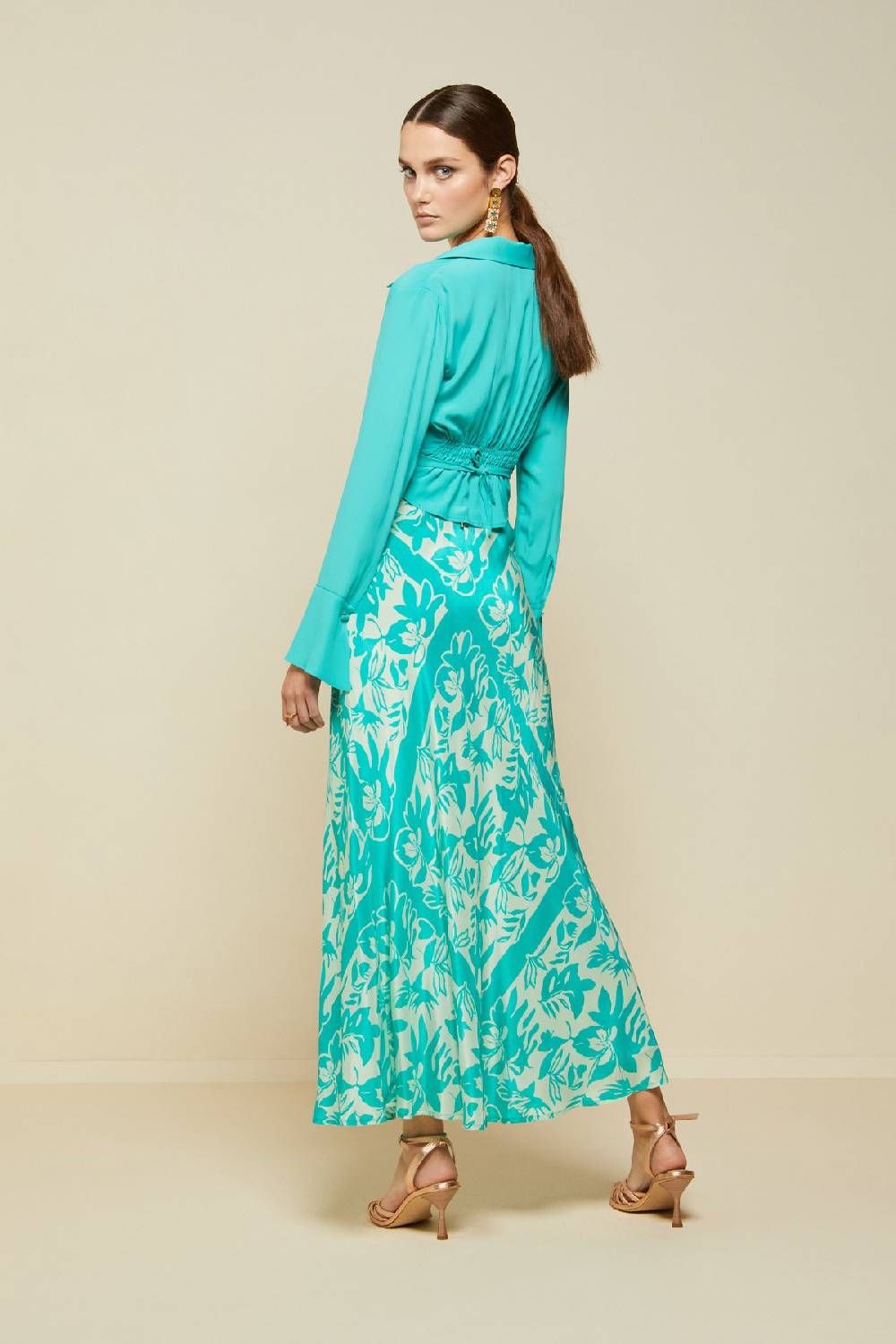 ottod'Ame Printed viscose skirt Consegna Veloce