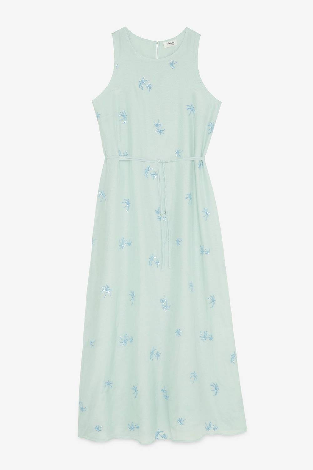 ottod'Ame Silk blend long dress with embroideries Fino Al -60%