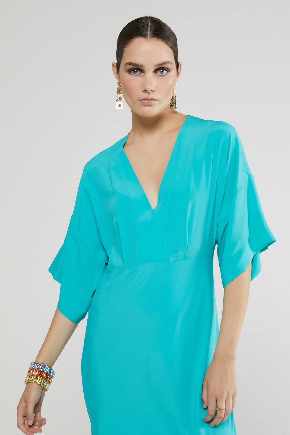 ottod'Ame Silk blend long dress Novità