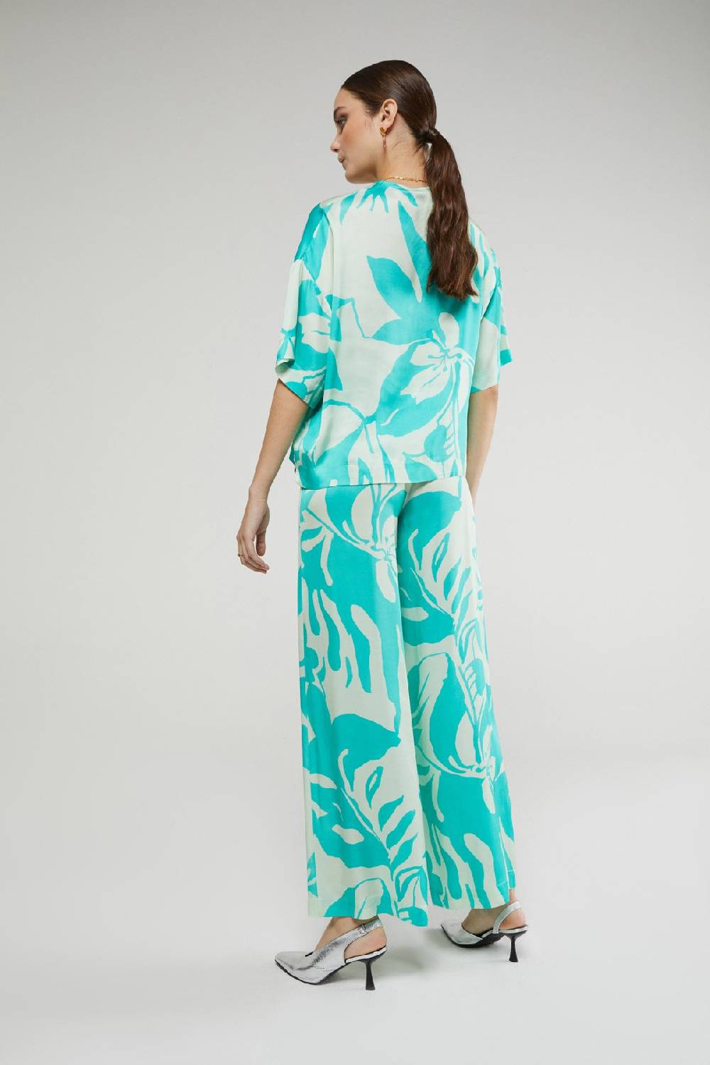 ottod'Ame Printed viscose trousers Presa