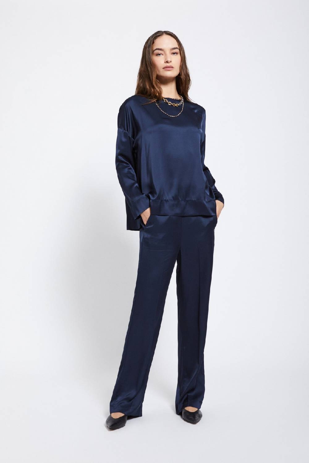 ottod'Ame Viscose palazzo trousers Online
