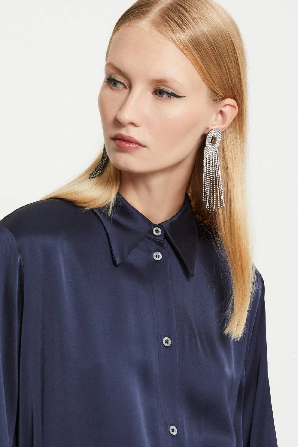 ottod'Ame Viscose long chemisier with sash Outlet