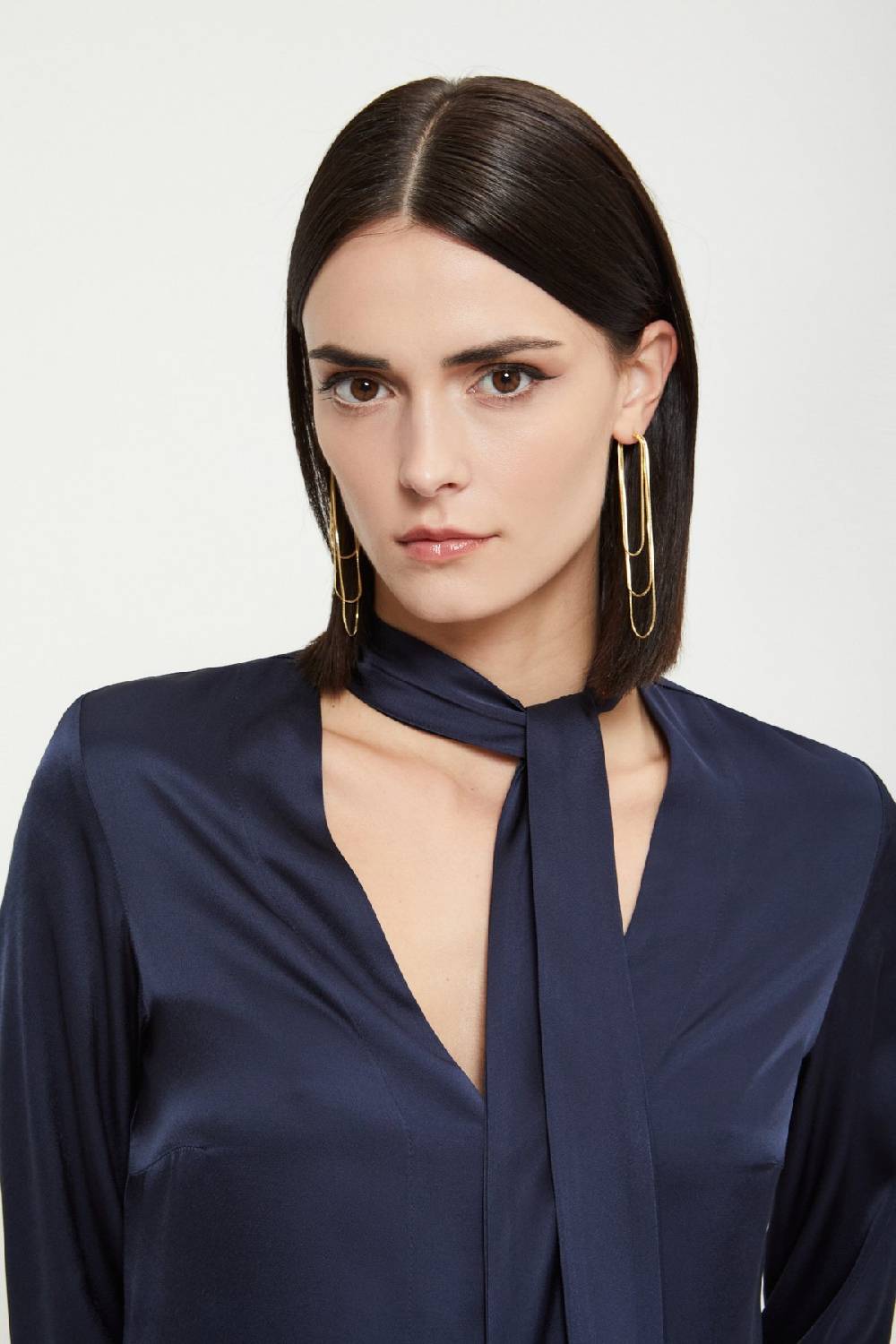 ottod'Ame Viscose long dress with V neck Saldi