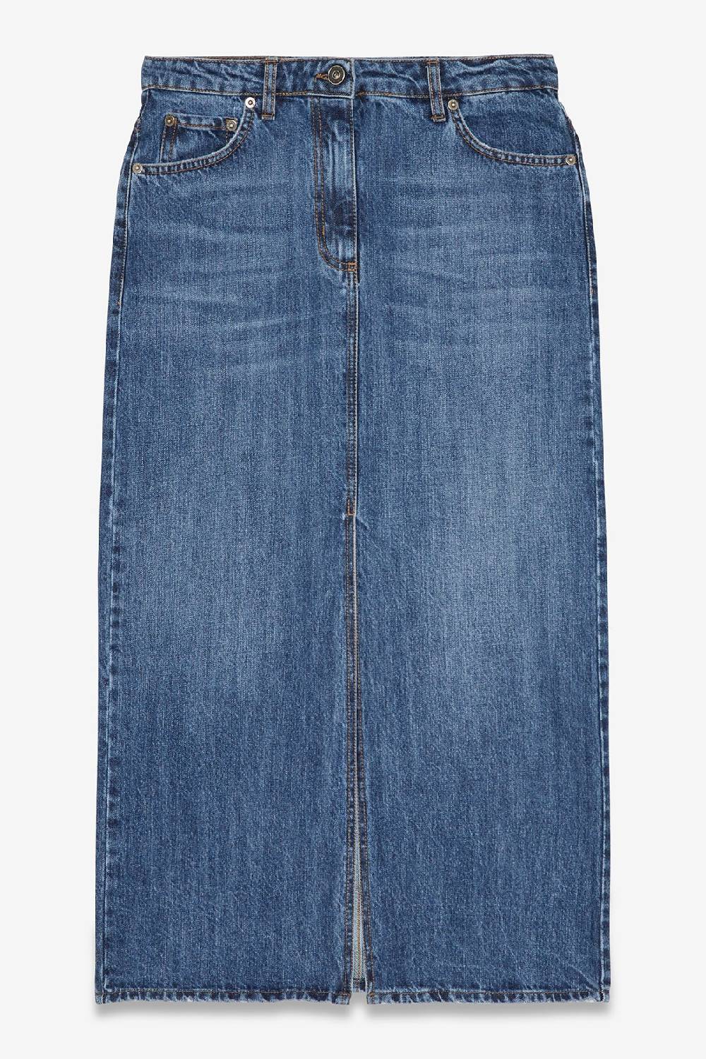 ottod'Ame Denim midi skirt Vendita Calda
