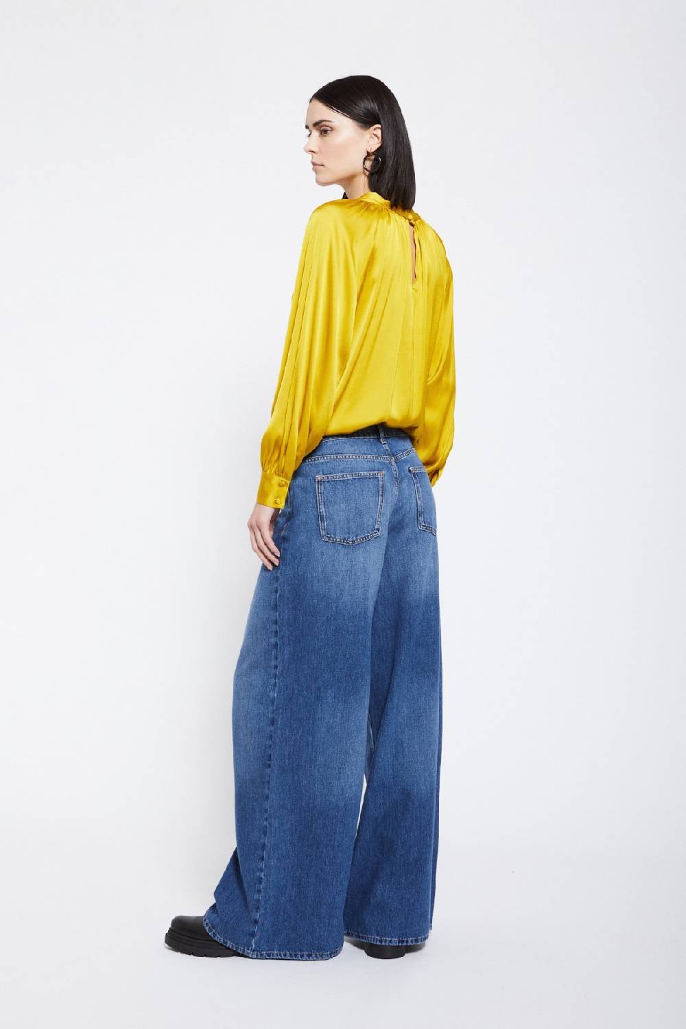 ottod'Ame Jeans Wide Low Rise Vendita Economica