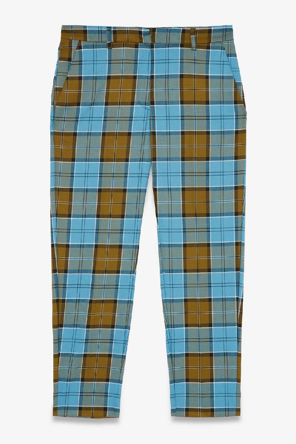 ottod'Ame Printed tartan anlke lenght trousers Negozio