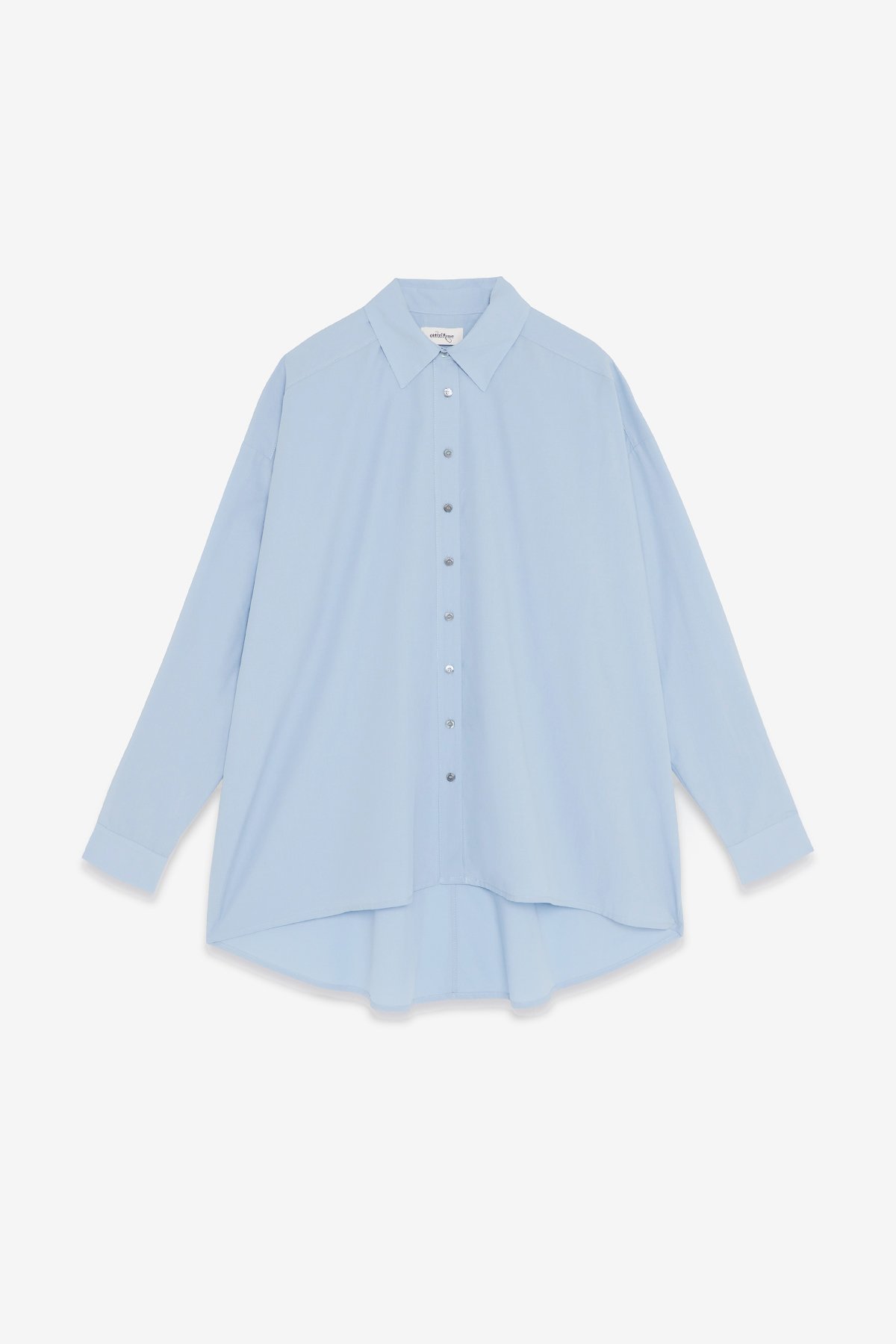 ottod'Ame Poplin shirt with asymmetric bottom Spedizione gratuita