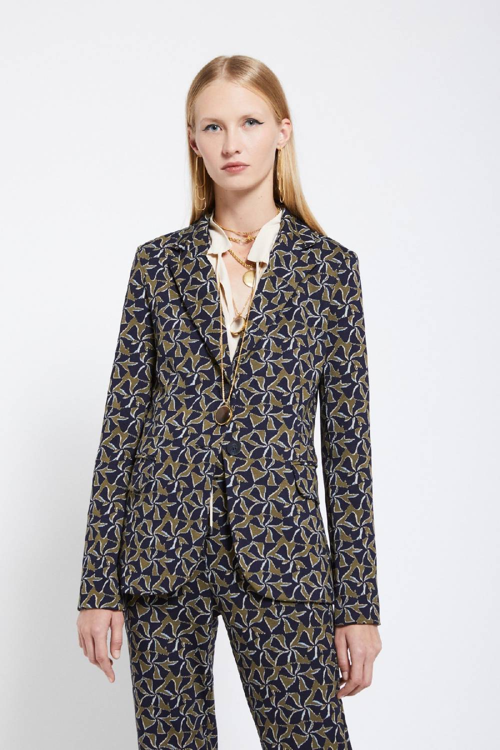 ottod'Ame Printed fit jacket Negozio online di fabbrica
