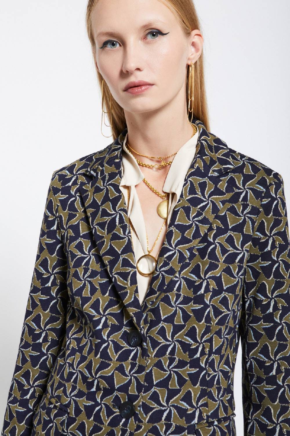 ottod'Ame Printed fit jacket Negozio online di fabbrica