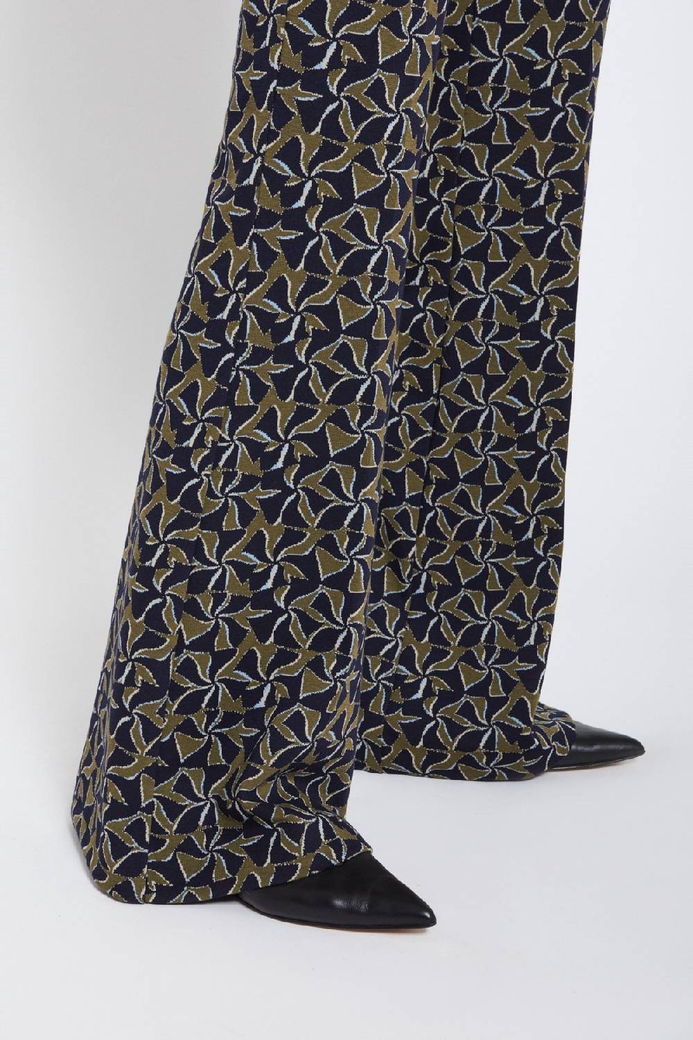 ottod'Ame Printed flare trousers Prezzo di fabbrica