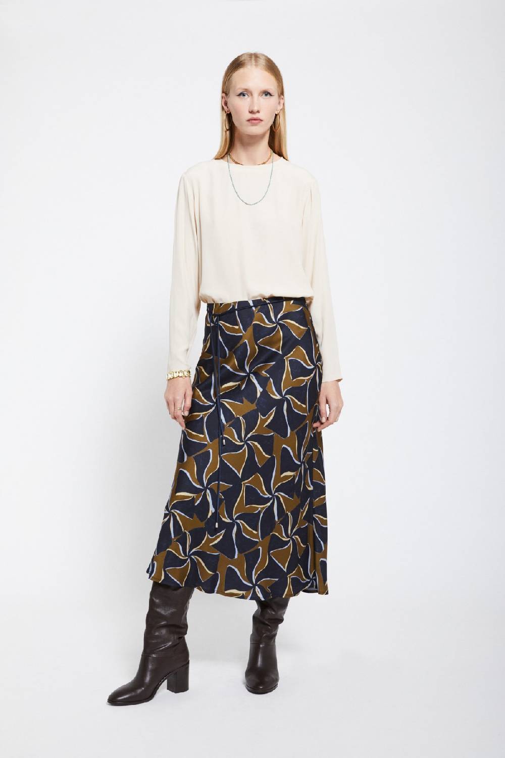 ottod'Ame Viscose midi skirt